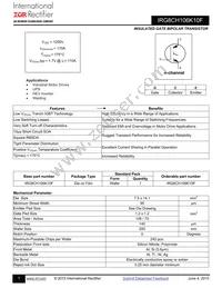 IRG8CH106K10F Datasheet Cover