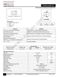 IRG8CH20K10F Datasheet Cover