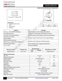 IRG8CH76K10F Datasheet Cover