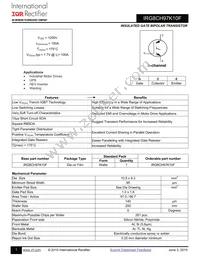 IRG8CH97K10F Datasheet Cover