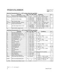 IRGB30B60K Datasheet Page 2