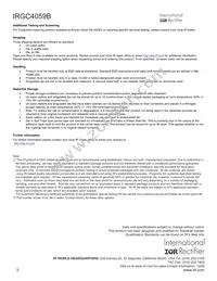 IRGC4059B Datasheet Page 2