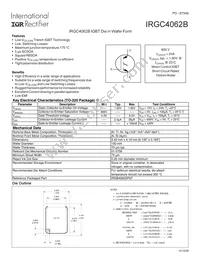 IRGC4062B Datasheet Cover