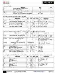 IRGC4067B Datasheet Page 2