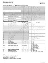 IRGI4045DPBF Datasheet Page 2