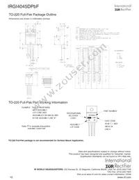 IRGI4045DPBF Datasheet Page 10