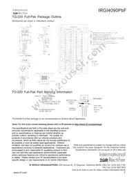 IRGI4090PBF Datasheet Page 7