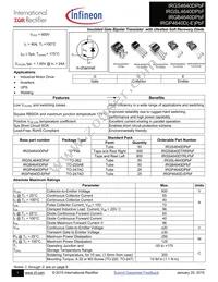 IRGIB4640DPBF Datasheet Cover