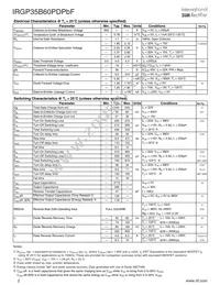 IRGP35B60PDPBF Datasheet Page 2