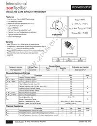 IRGP4062-EPBF Datasheet Cover