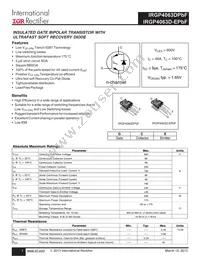 IRGP4063D-EPBF Datasheet Cover