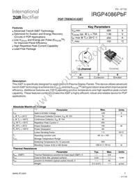 IRGP4086PBF Datasheet Cover