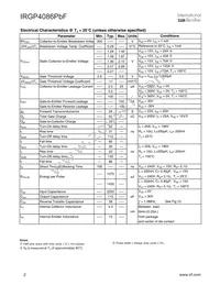 IRGP4086PBF Datasheet Page 2