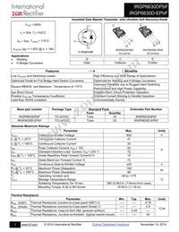 IRGP6630DPBF Datasheet Cover