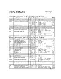 IRGPS40B120UDP Datasheet Page 2