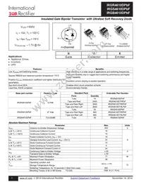 IRGR4610DTRPBF Datasheet Cover