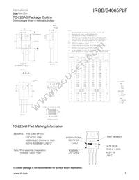 IRGS4065PBF Datasheet Page 7