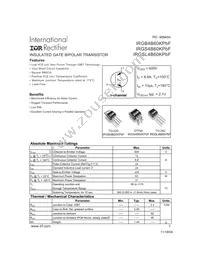 IRGS4B60KPBF Datasheet Cover