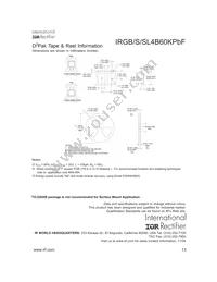 IRGS4B60KPBF Datasheet Page 13