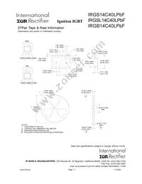 IRGSL14C40LPBF Datasheet Page 11