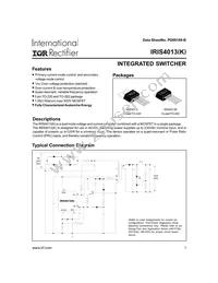 IRIS4013K Datasheet Cover