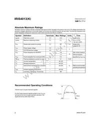 IRIS4013K Datasheet Page 2