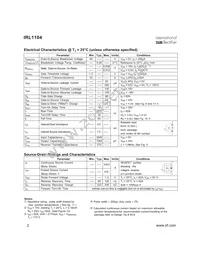 IRL1104 Datasheet Page 2