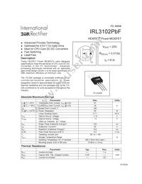 IRL3102PBF Datasheet Cover