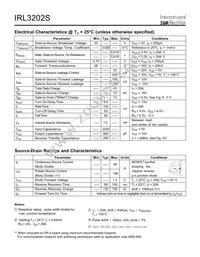 IRL3202STRR Datasheet Page 2