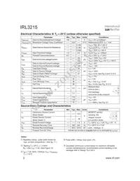 IRL3215 Datasheet Page 2
