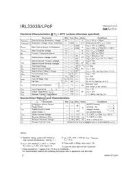 IRL3303STRLPBF Datasheet Page 2