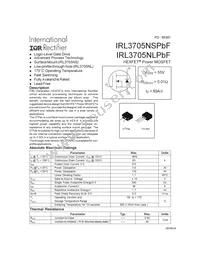 IRL3705NLPBF Datasheet Cover