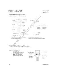 IRL3714STRLPBF Datasheet Page 8