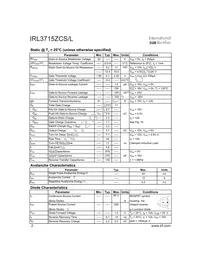IRL3715ZCS Datasheet Page 2