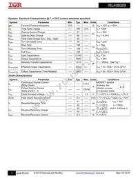 IRL40B209 Datasheet Page 3