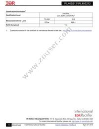 IRL40S212 Datasheet Page 12