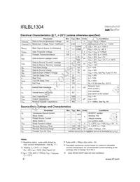 IRLBL1304 Datasheet Page 2