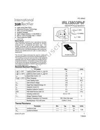 IRLI3803PBF Datasheet Cover