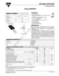 IRLI530G Datasheet Cover