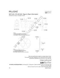 IRLL024Z Datasheet Page 10