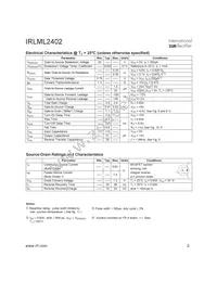 IRLML2402TR Datasheet Page 2
