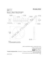 IRLML2502TR Datasheet Page 9