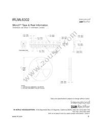 IRLML6302TR Datasheet Page 8