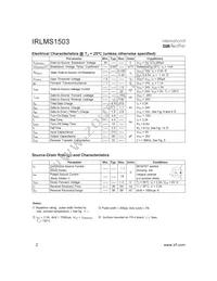 IRLMS1503TR Datasheet Page 2