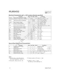 IRLMS4502TR Datasheet Page 2