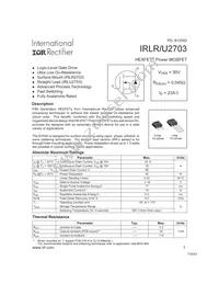 IRLR2703TRR Datasheet Cover