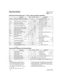 IRLR3303TRR Datasheet Page 2