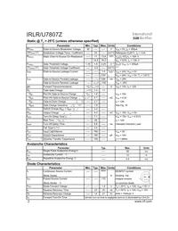IRLR7807ZTR Datasheet Page 2