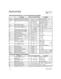 IRLU3705Z Datasheet Page 2