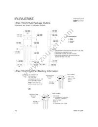 IRLU3705Z Datasheet Page 10